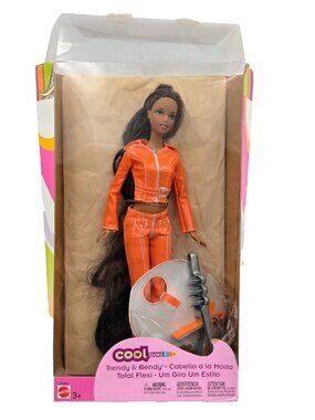 Barbie Cool Lookz Trendy & Bendy AA Doll Christie C0420 2003 Mattel Long Hair Re
